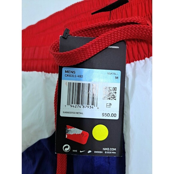 Nike Throwback Shorts Stars Stripes Red White Blue 4th July Patriotic USA Medium - Picture 4 of 12